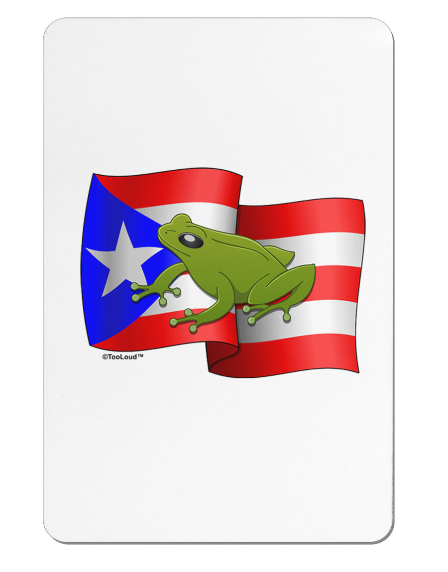 Puerto Rico Coqui Aluminum Magnet-TooLoud-White-Davson Sales