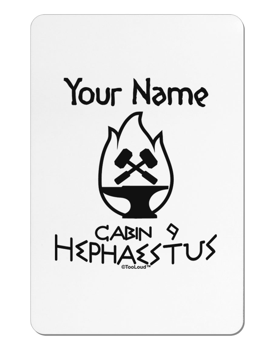 Personalized Cabin 9 Hephaestus Aluminum Magnet-TooLoud-White-Davson Sales