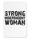 Strong Independent Woman Aluminum Magnet-TooLoud-White-Davson Sales