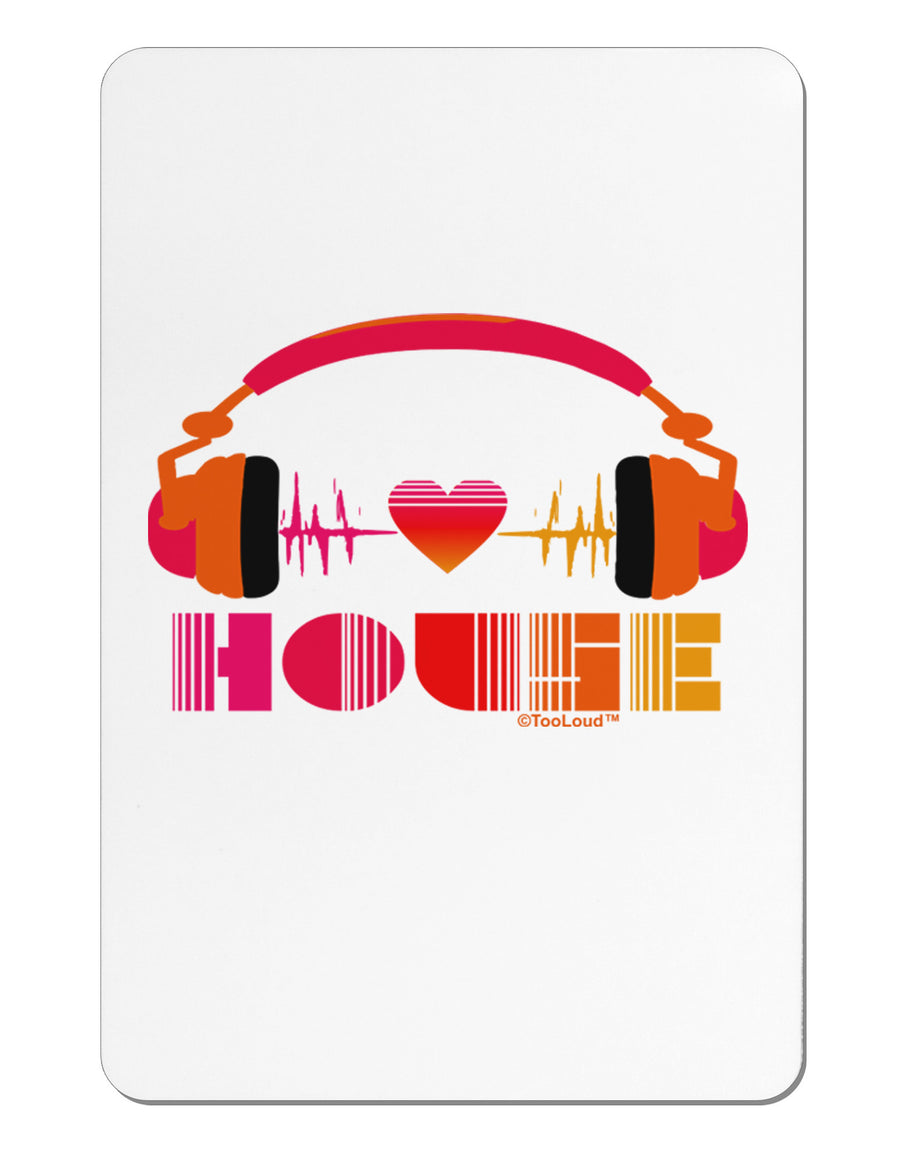 Heart House Aluminum Magnet-TooLoud-White-Davson Sales