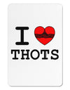 I Love Heart THOTS Aluminum Magnet-TooLoud-White-Davson Sales