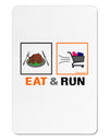 Eat & Run Black Friday Aluminum Magnet-TooLoud-White-Davson Sales