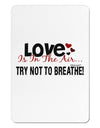 Love - Try Not To Breathe Aluminum Magnet-TooLoud-White-Davson Sales