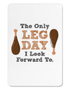 Leg Day - Turkey Leg Aluminum Magnet-TooLoud-White-Davson Sales