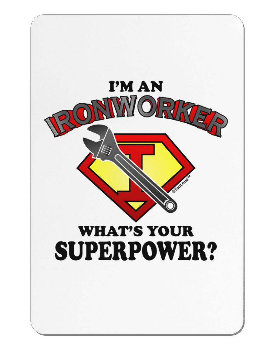 Ironworker - Superpower Aluminum Magnet-TooLoud-White-Davson Sales