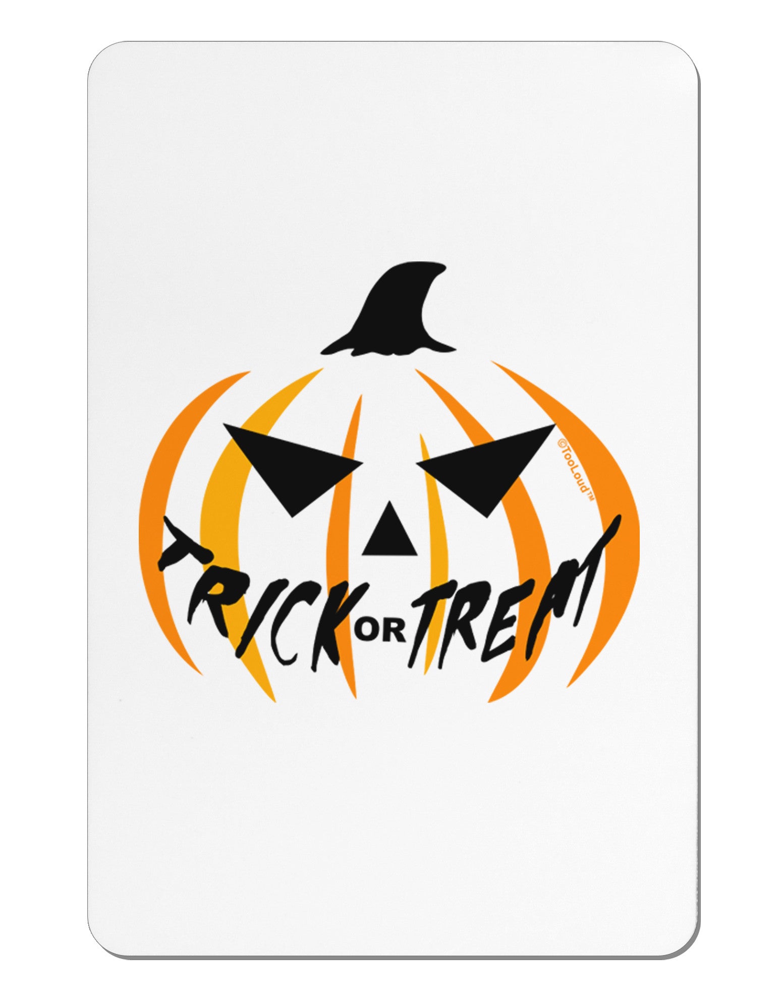 Trick or Treat Jack Aluminum Magnet-TooLoud-White-Davson Sales