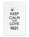 Keep Calm and Love Bees Aluminum Magnet-TooLoud-White-Davson Sales