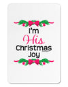 His Christmas Joy Matching His & Hers Aluminum Magnet-TooLoud-White-Davson Sales