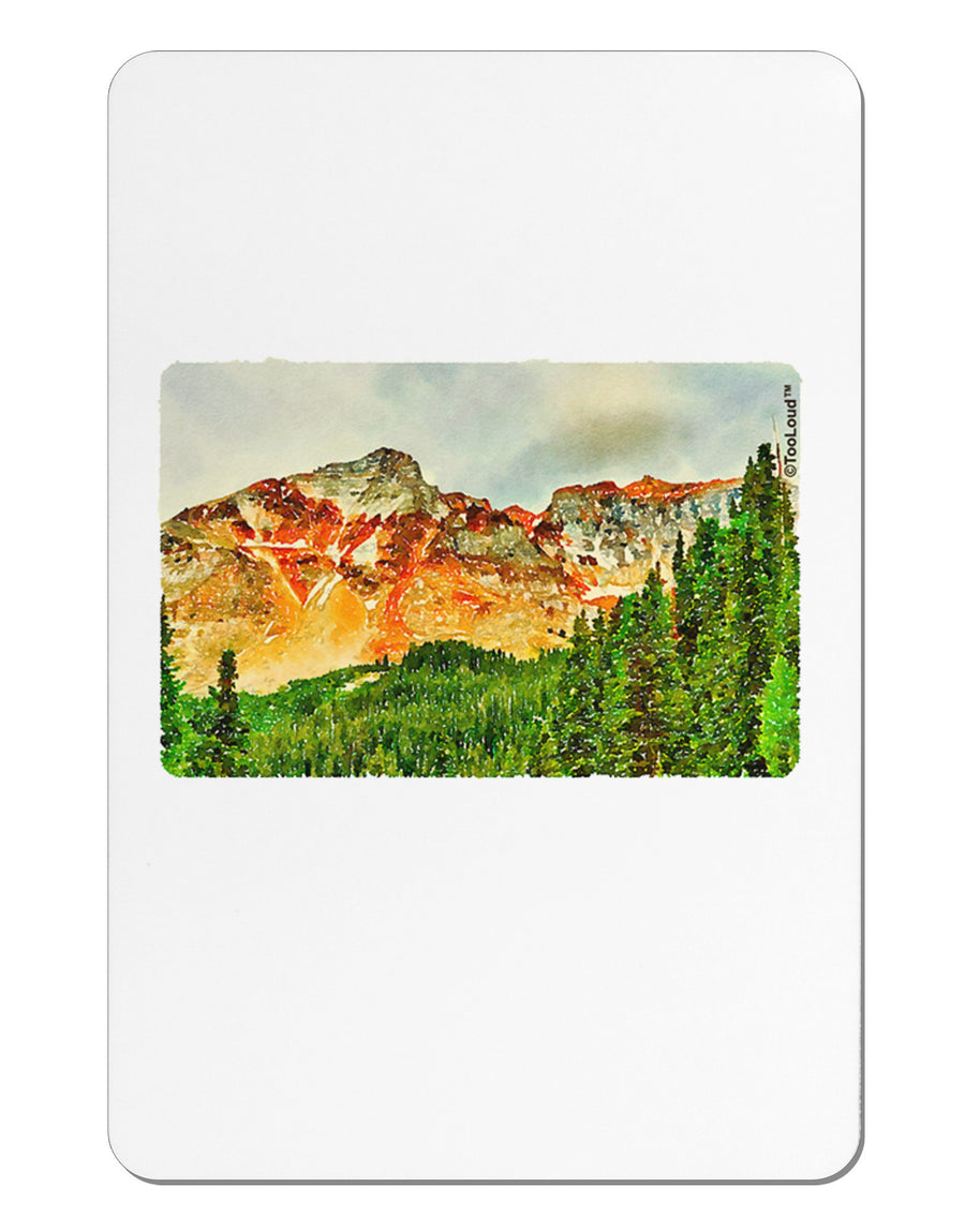 Colorado Forrest Watercolor Aluminum Magnet-TooLoud-White-Davson Sales