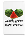 Locally Grown Organic Melons Aluminum Magnet-TooLoud-White-Davson Sales