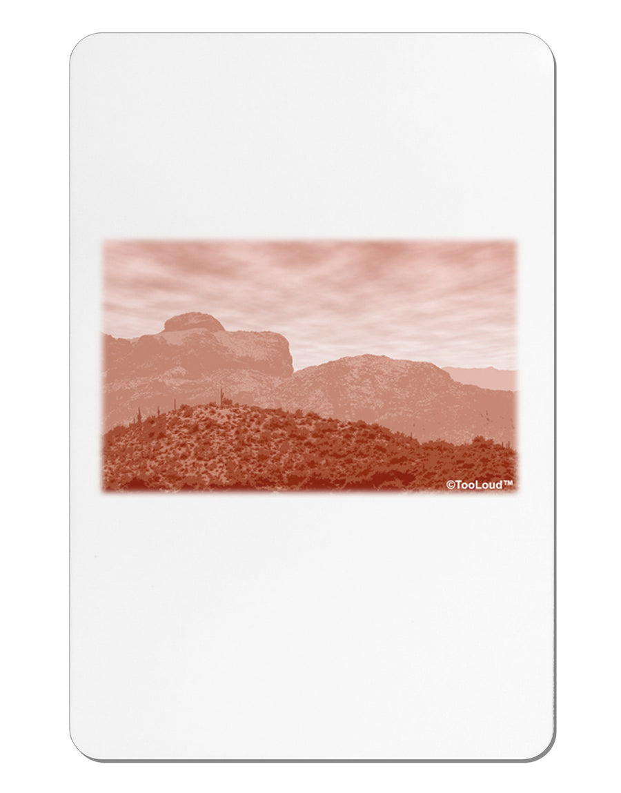 Red Planet Landscape Aluminum Magnet-TooLoud-White-Davson Sales