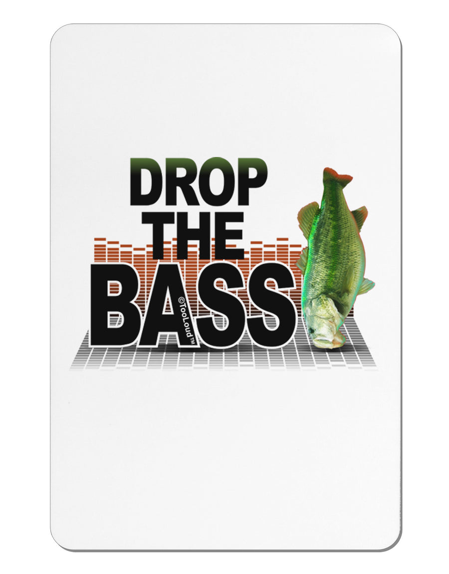 Drop The Bass Fish Aluminum Magnet-TooLoud-White-Davson Sales