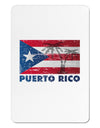 Distressed Puerto Rico Flag Aluminum Magnet-TooLoud-White-Davson Sales