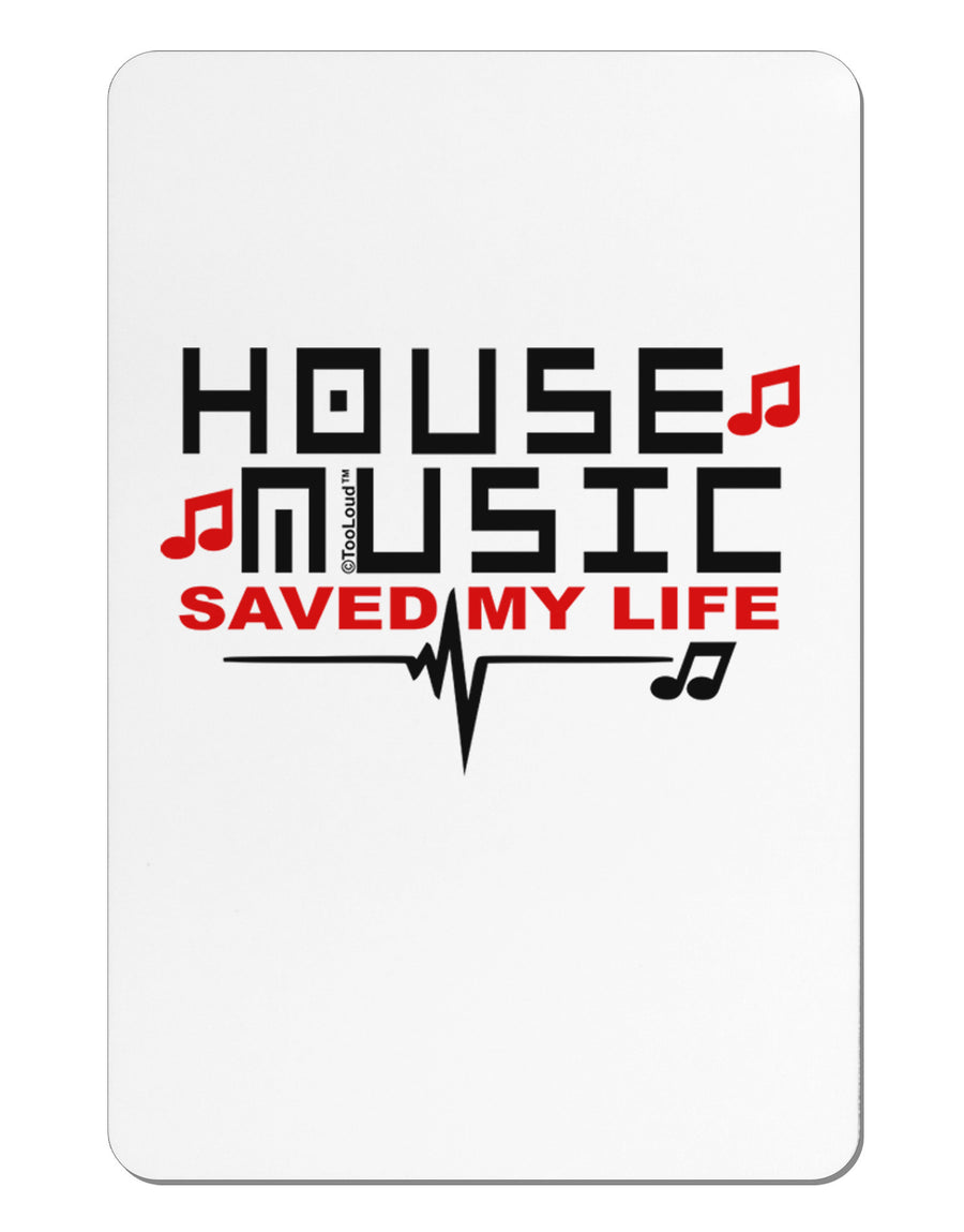 House Saved My Life Aluminum Magnet-TooLoud-White-Davson Sales