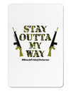 Black Friday Vet - Outta My Way Aluminum Magnet-TooLoud-White-Davson Sales