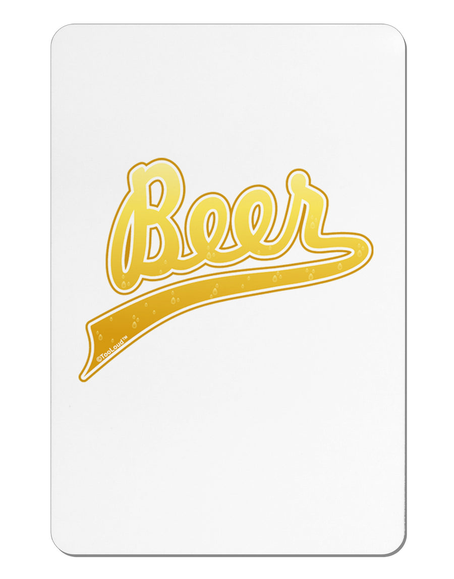Beer Jersey Aluminum Magnet-TooLoud-White-Davson Sales