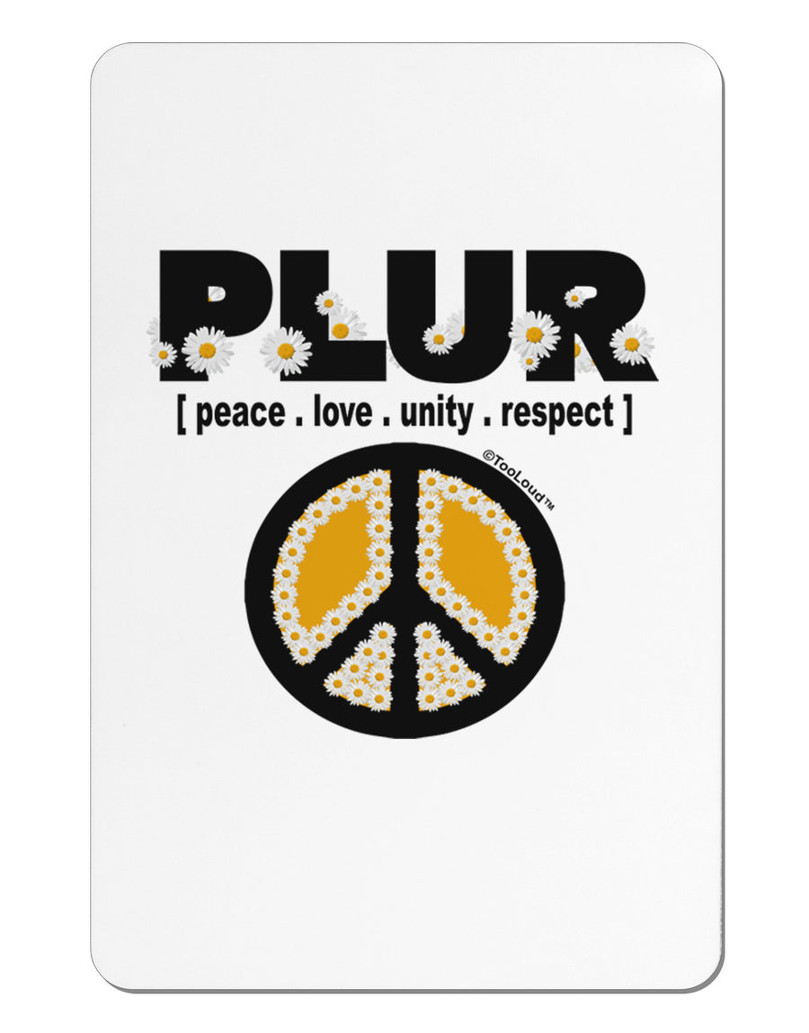 PLUR Daisies Aluminum Magnet-TooLoud-White-Davson Sales