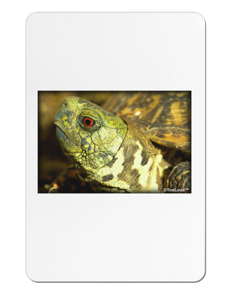 Menacing Turtle Aluminum Magnet-TooLoud-White-Davson Sales