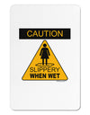 Slippery When Wet Aluminum Magnet-TooLoud-White-Davson Sales