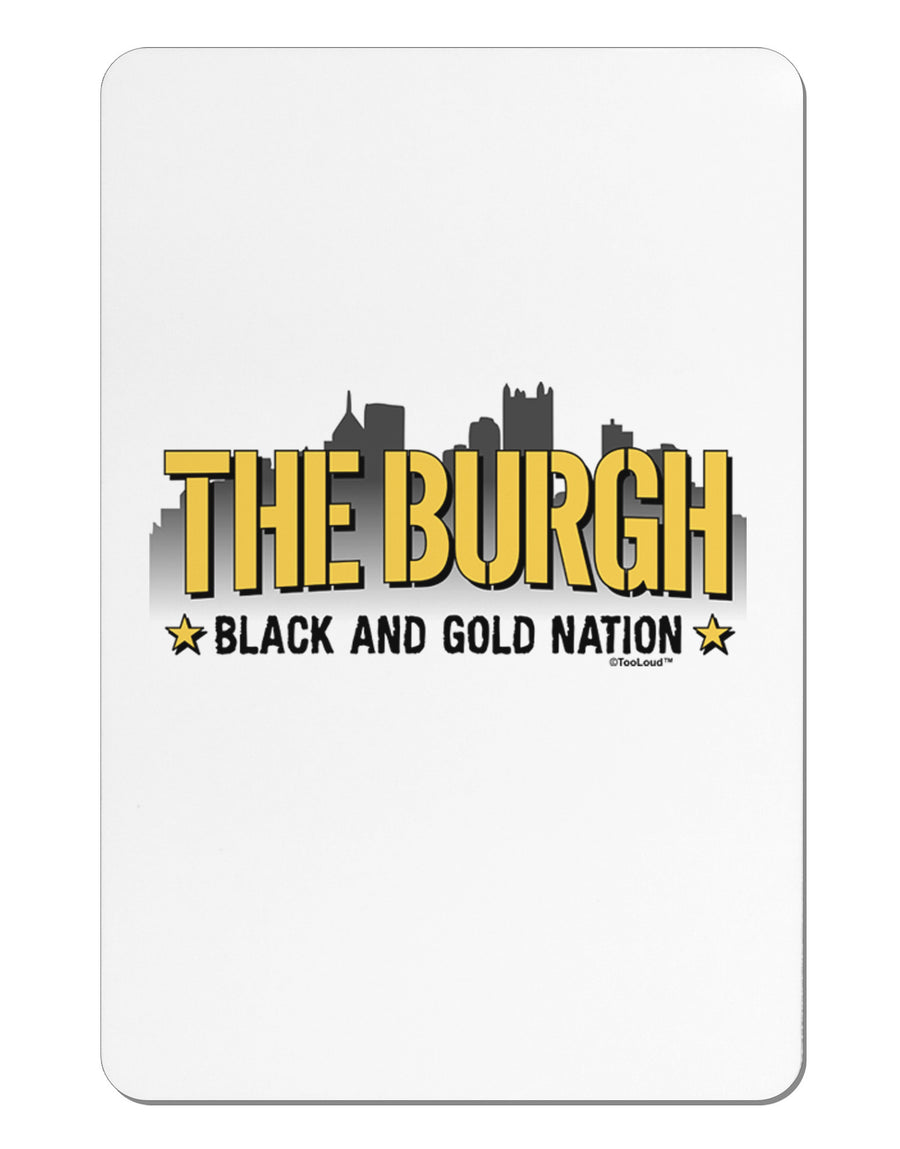 The Burgh Aluminum Magnet-TooLoud-White-Davson Sales