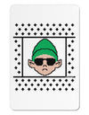 Cool Elf Christmas Sweater Aluminum Magnet-TooLoud-White-Davson Sales