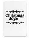 Christmas Joy BnW Aluminum Magnet-TooLoud-White-Davson Sales