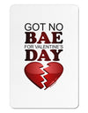 No Bae For Valentine's Day Aluminum Magnet-TooLoud-White-Davson Sales