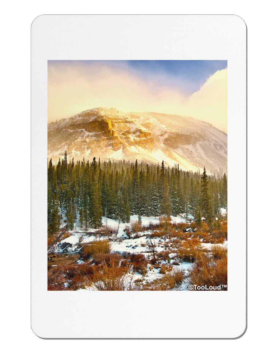Nature Photography - Mountain Glow Aluminum Magnet by TooLoud-TooLoud-White-Davson Sales