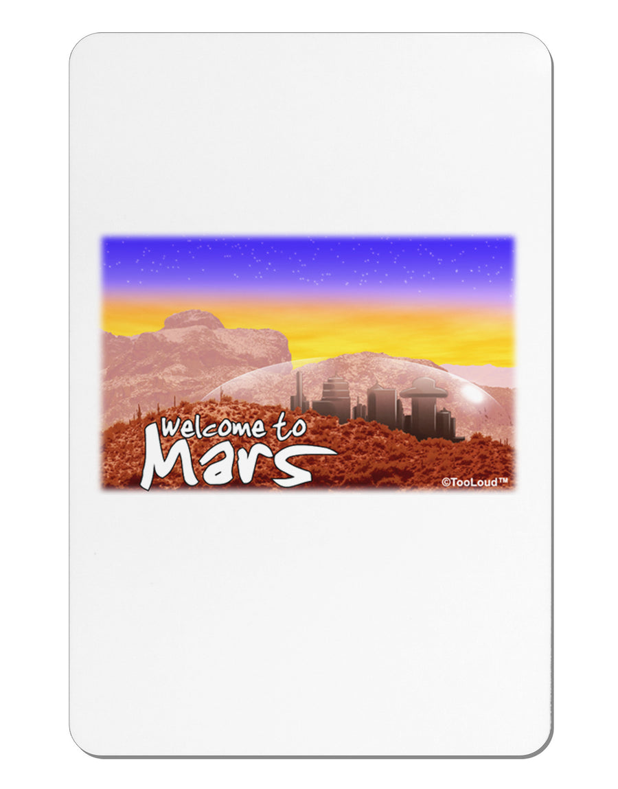 Welcome to Mars Aluminum Magnet-TooLoud-White-Davson Sales