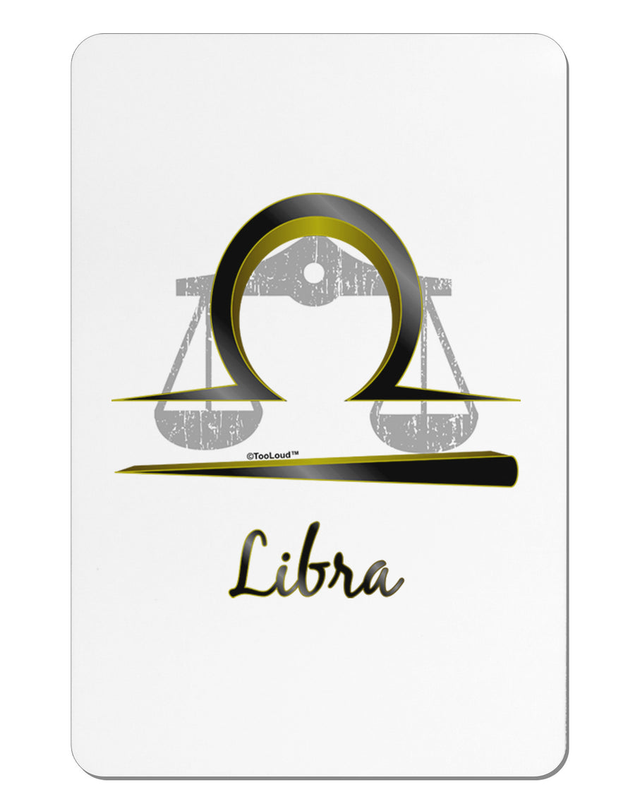 Libra Symbol Aluminum Magnet-TooLoud-White-Davson Sales