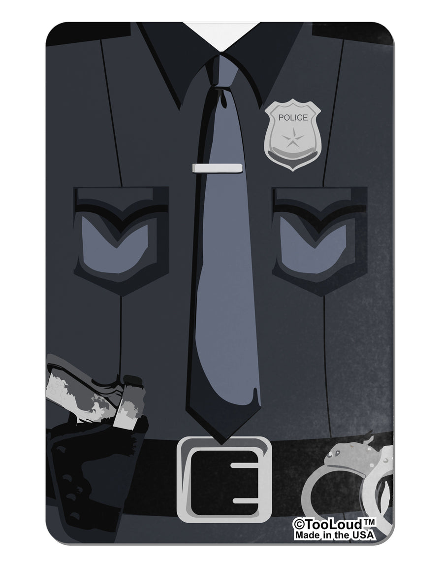 Police Costume AOP Aluminum Magnet All Over Print-TooLoud-White-Davson Sales