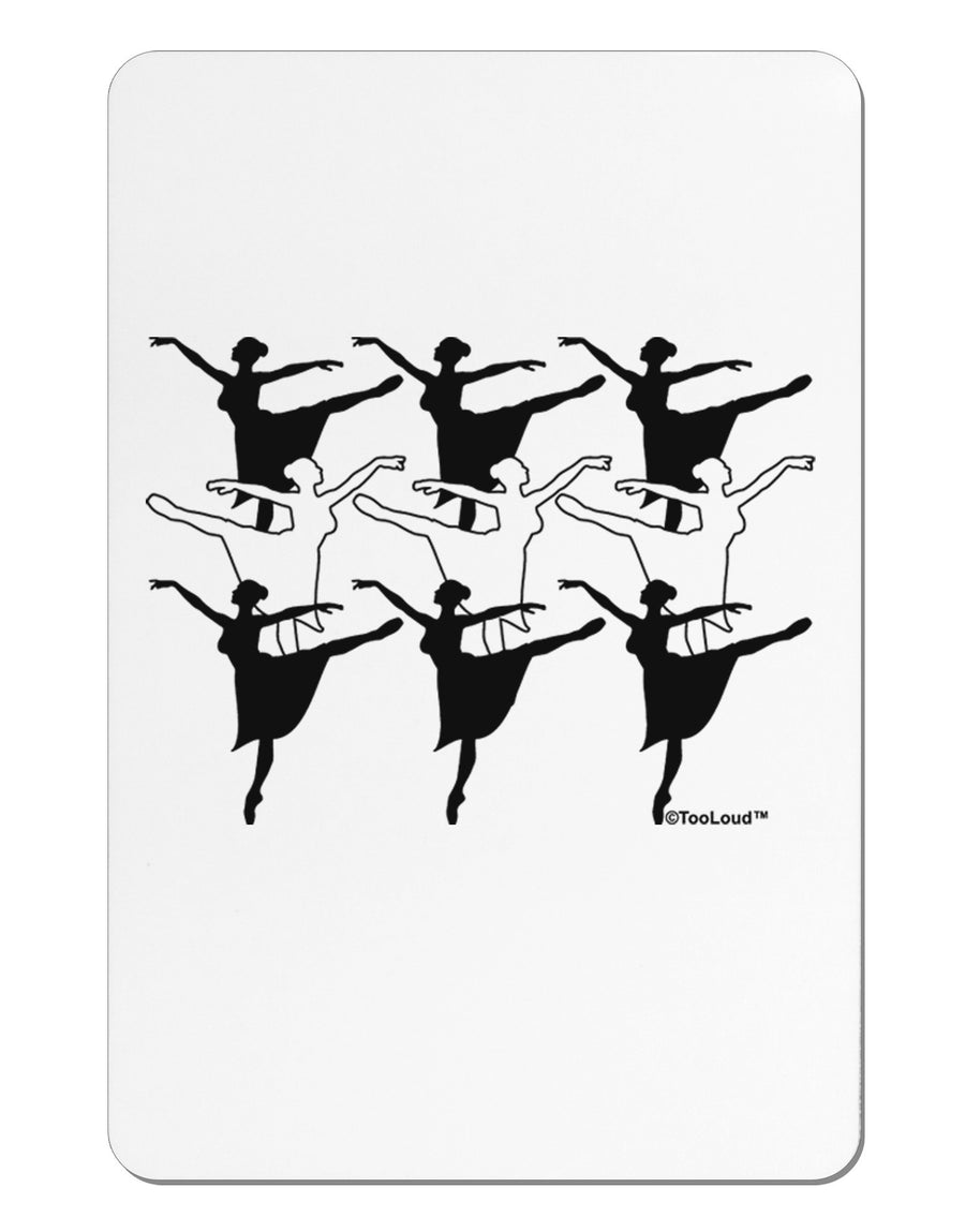 Nine Ladies Dancing Aluminum Magnet-TooLoud-White-Davson Sales