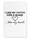 Coffee Iced and Black Aluminum Magnet-TooLoud-White-Davson Sales