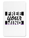 Free Your Mind Text Aluminum Magnet-TooLoud-White-Davson Sales