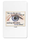 Eye For An Eye Gandhi Collapsible Neoprene Tall Can Insulator by TooLoud-TooLoud-White-Davson Sales