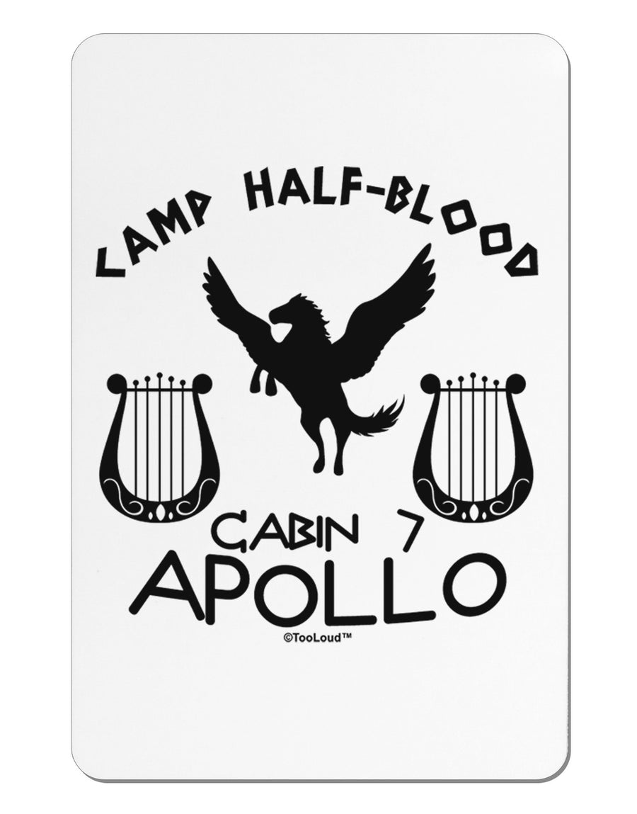 Cabin 7 Apollo Camp Half Blood Aluminum Magnet-TooLoud-White-Davson Sales