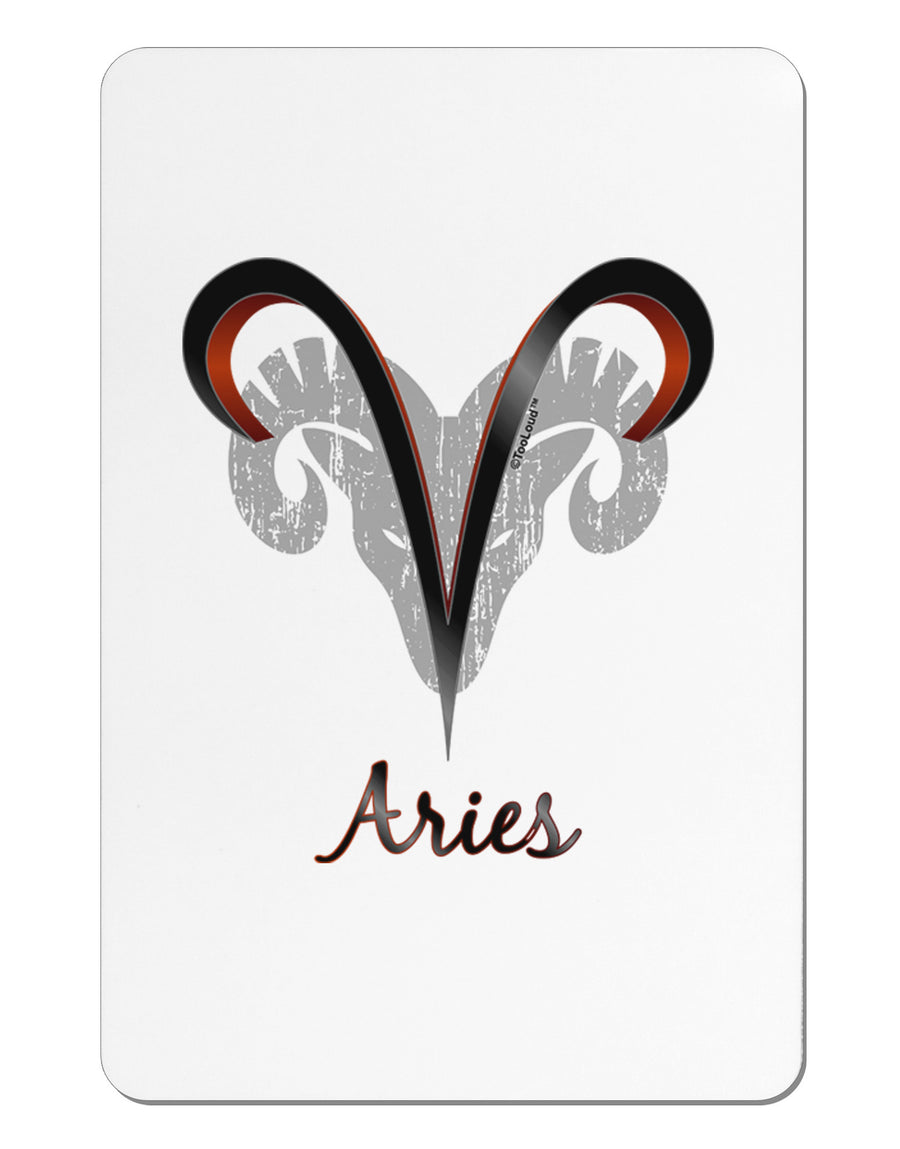 Aries Symbol Aluminum Magnet-TooLoud-White-Davson Sales