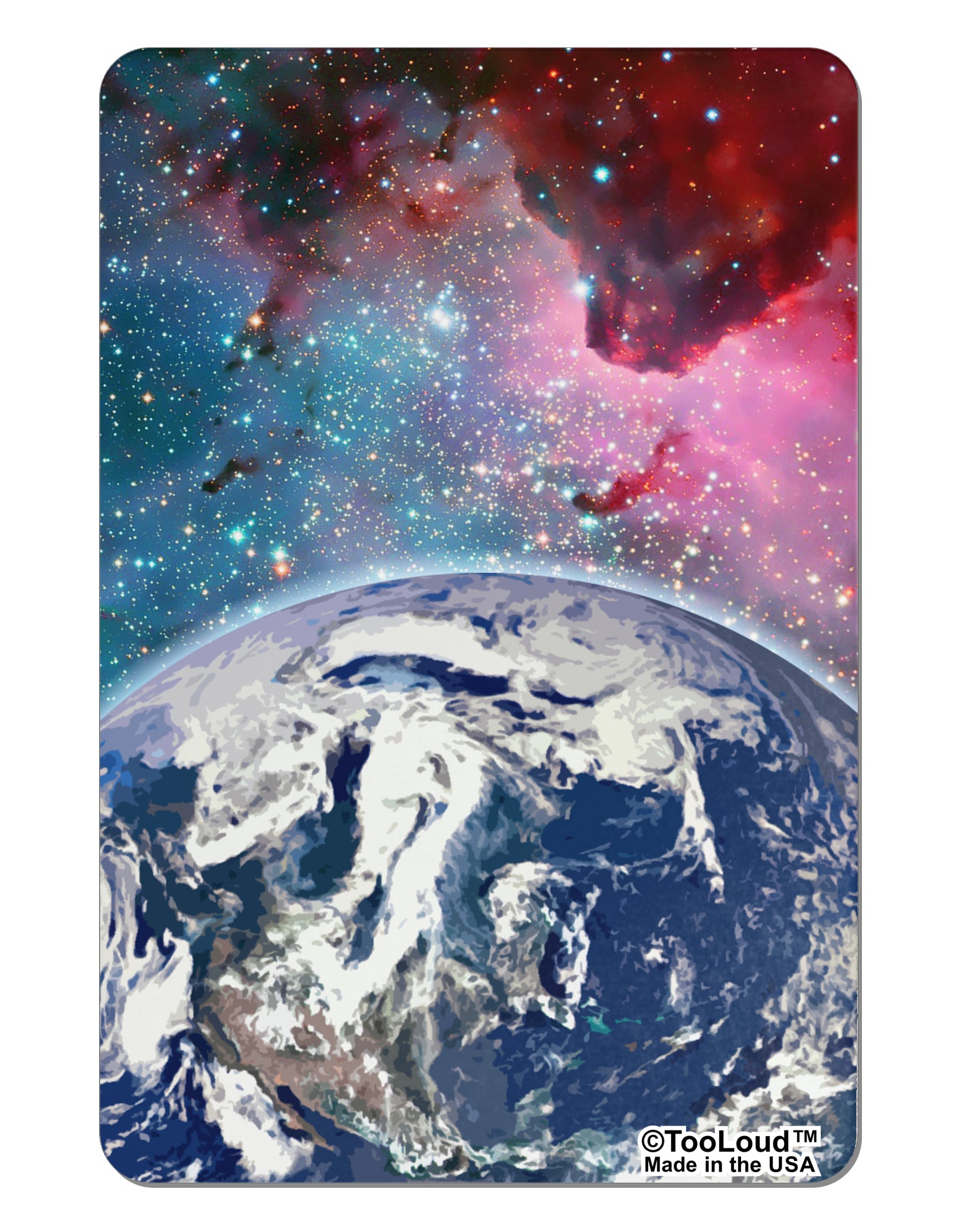 Fantasy Galactic Earth All Over Collapsible Neoprene Bottle Insulator All Over Print by TooLoud-TooLoud-White-Davson Sales