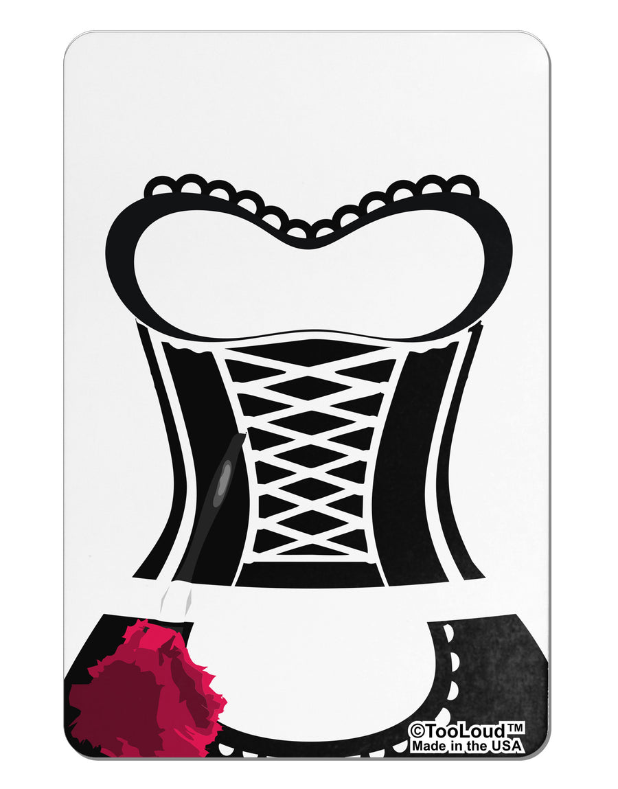 French Maid AOP Aluminum Magnet All Over Print-TooLoud-White-Davson Sales