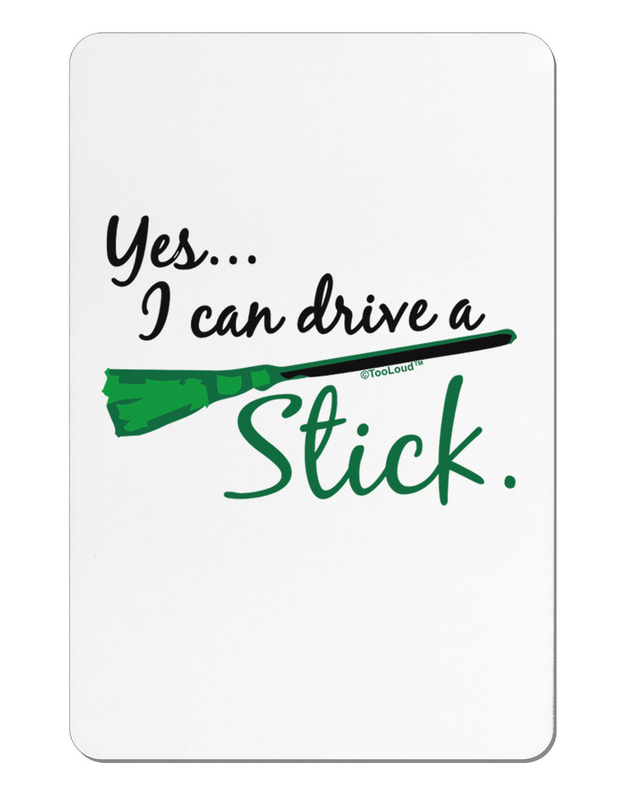 Drive Stick Green Aluminum Magnet-TooLoud-White-Davson Sales