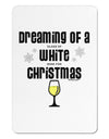 White Wine For Christmas Aluminum Magnet-TooLoud-White-Davson Sales