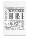 Namaste Rectangle Aluminum Magnet-TooLoud-White-Davson Sales