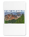 Colorado Mountains Forrest Text Aluminum Magnet-TooLoud-White-Davson Sales