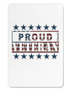 Proud Veteran Flag Aluminum Magnet-TooLoud-White-Davson Sales