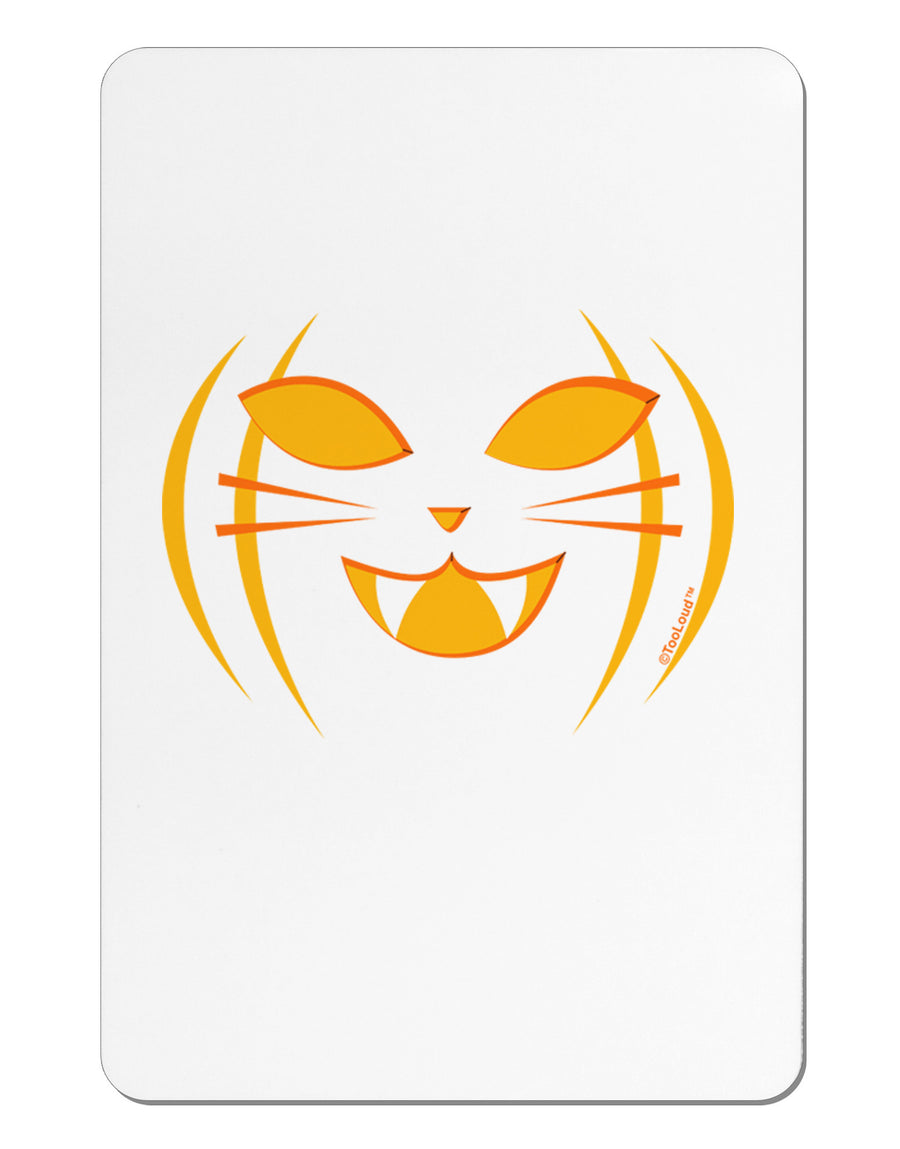 Cat-O-Lantern Aluminum Magnet-TooLoud-White-Davson Sales