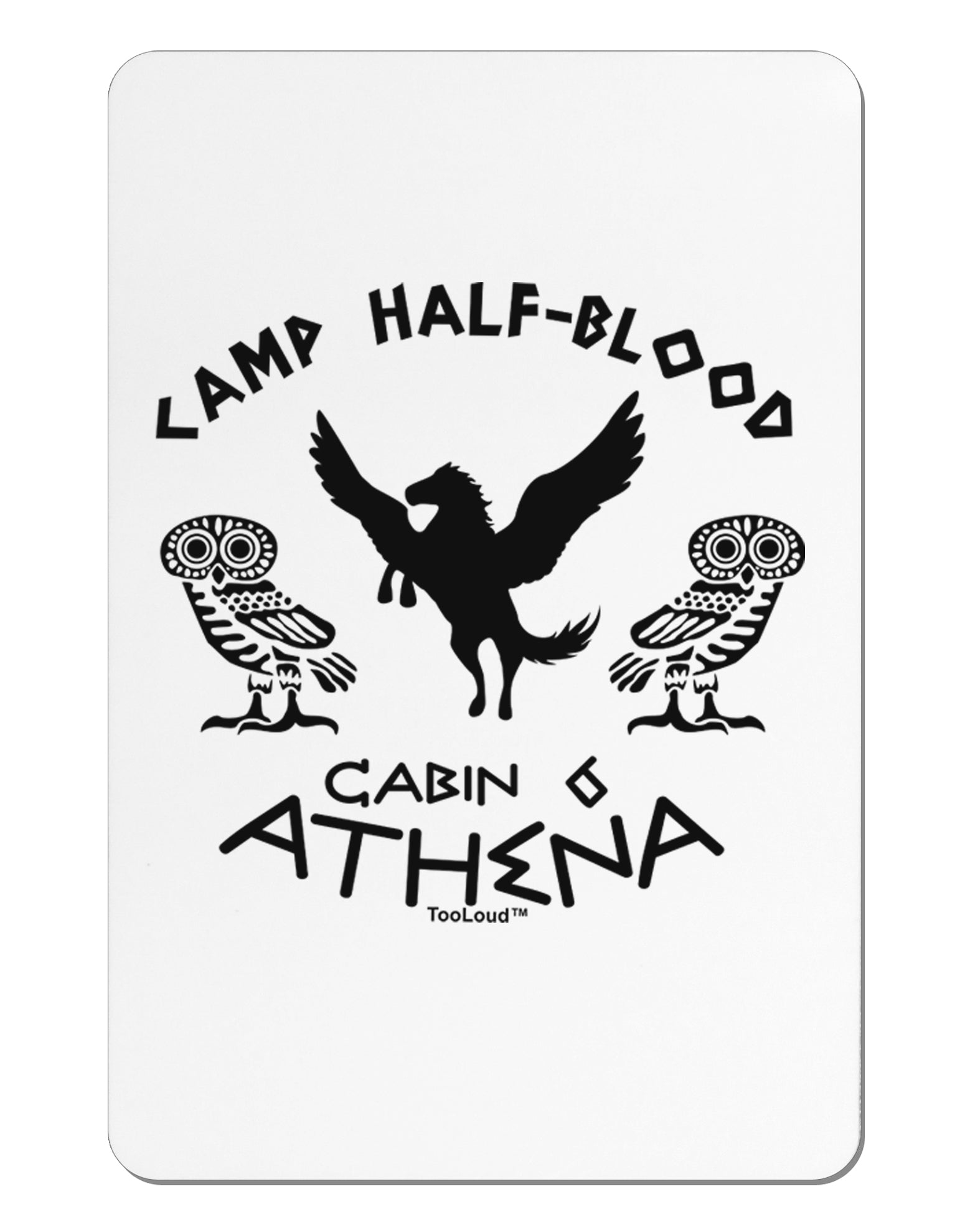Camp Half Blood Cabin 6 Athena Aluminum Magnet by TooLoud-TooLoud-White-Davson Sales