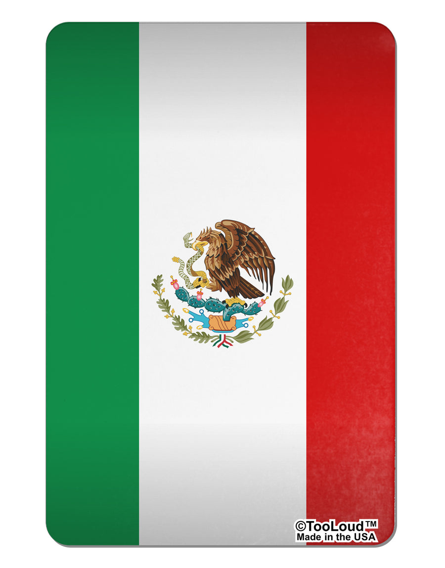 Mexico Flag AOP Aluminum Magnet All Over Print-TooLoud-White-Davson Sales