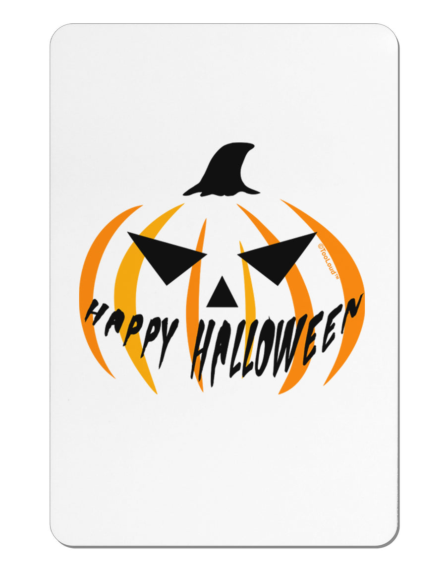 Happy Halloween Jack Aluminum Magnet-TooLoud-White-Davson Sales