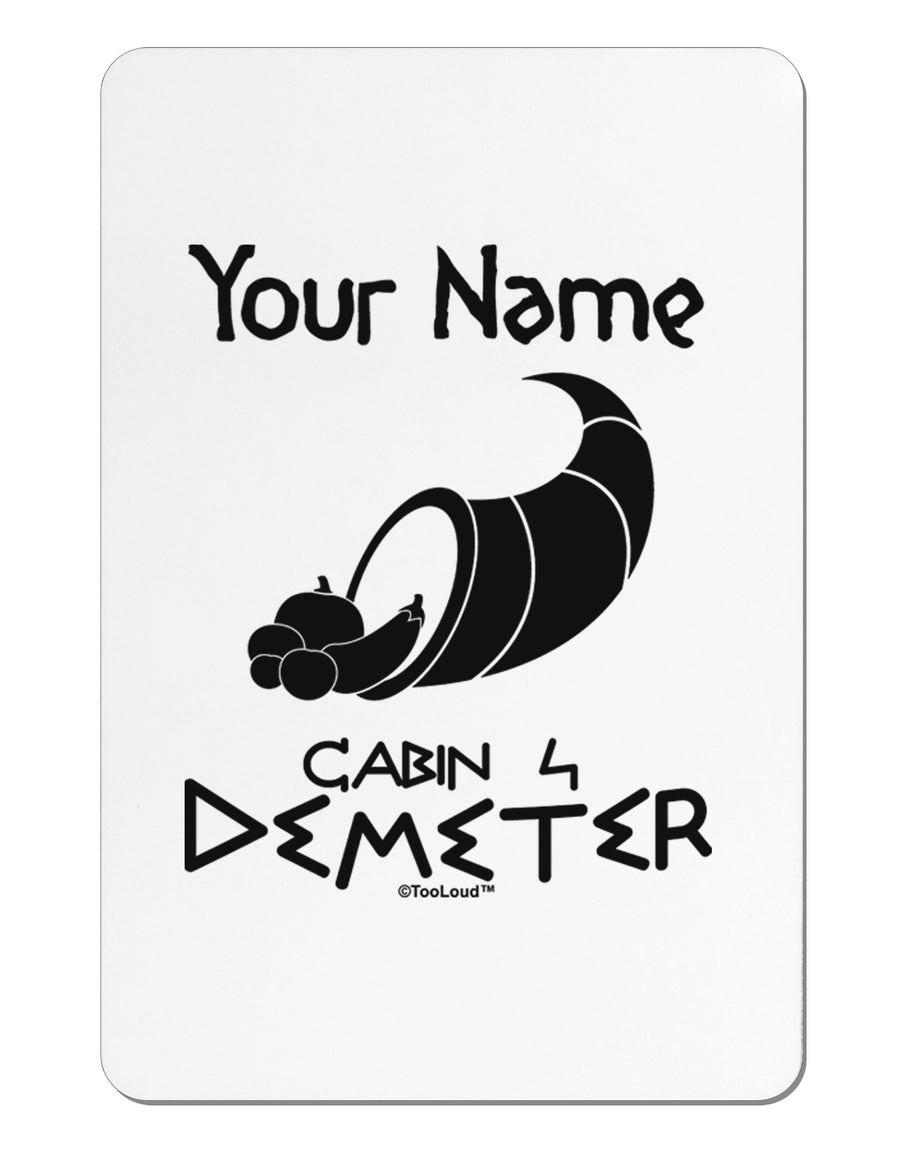 Personalized Cabin 4 Demeter Aluminum Magnet-TooLoud-White-Davson Sales