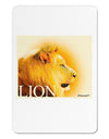 Lion Watercolor 3 Text Aluminum Magnet-TooLoud-White-Davson Sales